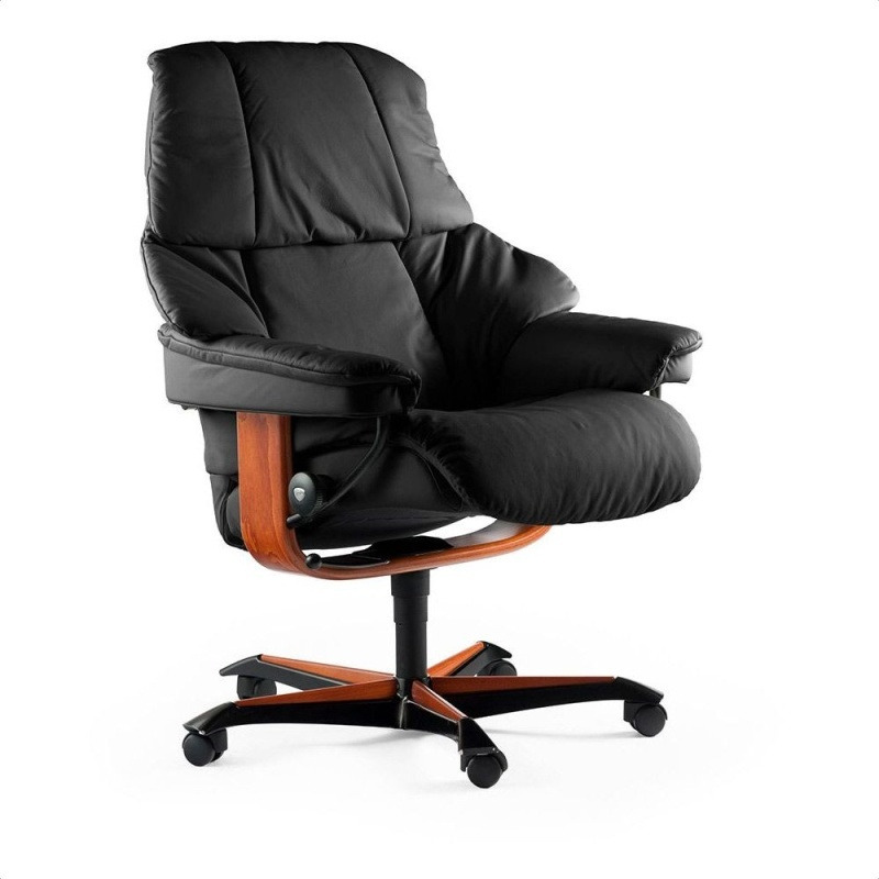Stressless Reno Office Chair - Leather - Paloma