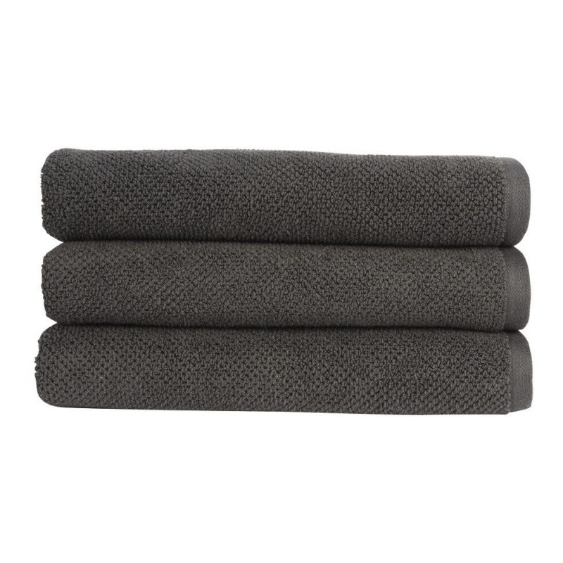 Christy Brixton Textured Towel - Liquorice - Bath
