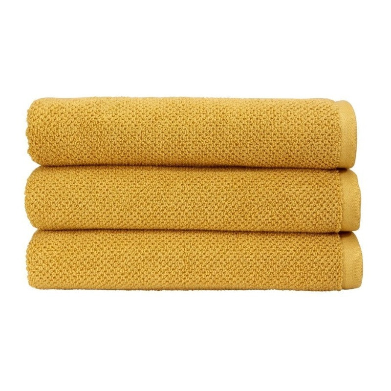 Christy Brixton Textured Towel - Saffron - Sheet
