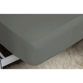 Belledorm 200 Count Extra Deep Fitted Sheet - Grey - Single