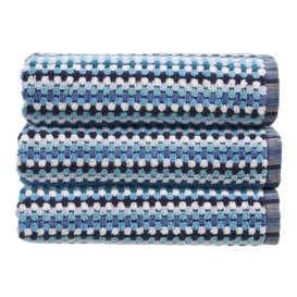 Christy Carnaby Stripe Towel - Blue - Bath