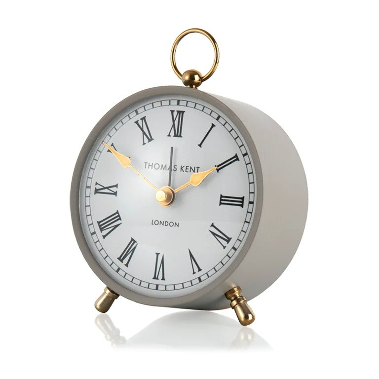 Thomas Kent 4 Wren Alarm Mantel Clock - Dove