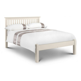 Julian Bowen Barcelona Bed Low Foot End Stone White - Small Double