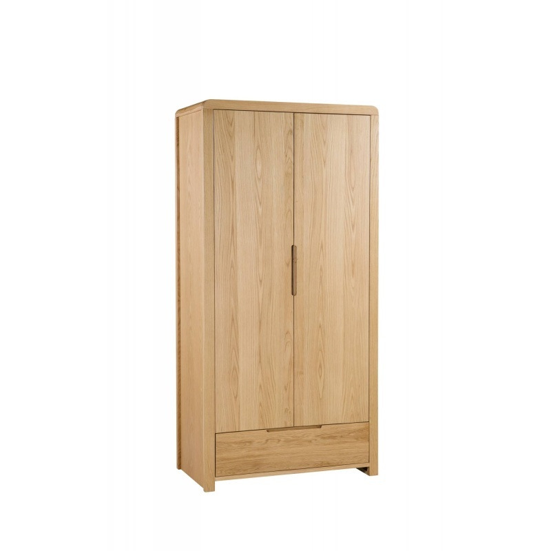 Julian Bowen Curve 2 Door 1 Drawer Wardrobe