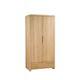 Julian Bowen Curve 2 Door 1 Drawer Wardrobe