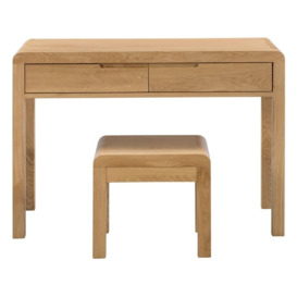Julian Bowen Curve 2 Drawer Dressing Table and Stool