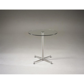 Hnd Cortina Round Kitchen Table - 60cm Diameter - C2, Stainless Steel - thumbnail 3