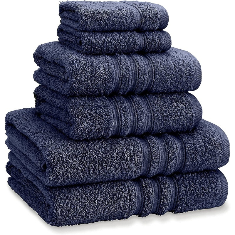 Catherine Lansfield Zero Twist Towels Navy - Hand, Cotton