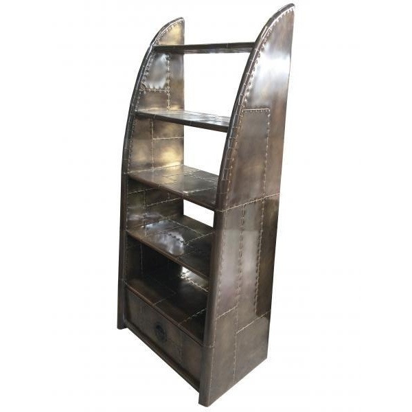 Downtown Vulcan Wing Bookcase, Brass - image 1