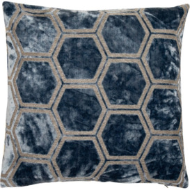 Malini Ivor Blue Cushion 56cm x 56cm