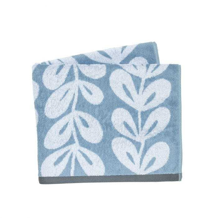 Helena Springfield Freyja Steel Towel, Cotton, Jacquard - Grey, Hand/Bath/Sheet
