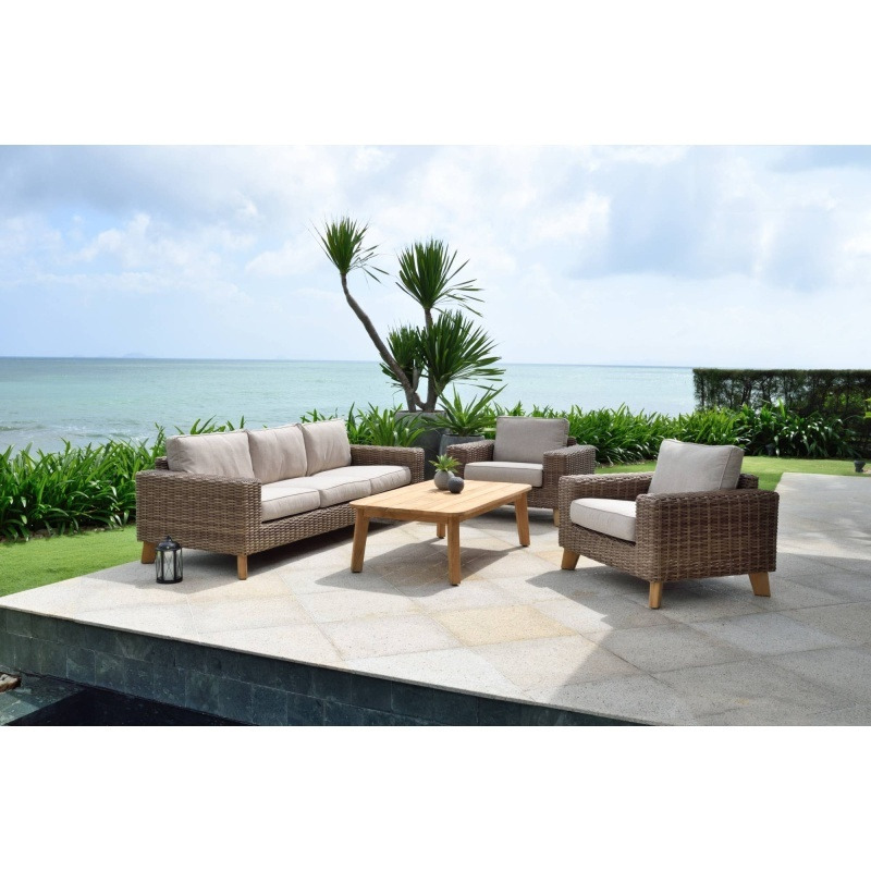 Lifestyle Garden Bahamas Square Garden Lounge Set, Sofa and Armchairs