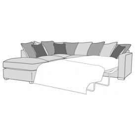 Downtown Bertie Pillow Back Sofa Bed Corner Group - Grade C - R2S/LFC/FST, Geometric - thumbnail 3