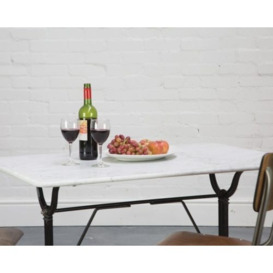 Hnd Resto Dining Table - 125cm x 80cm Rectangular - C1 - thumbnail 2