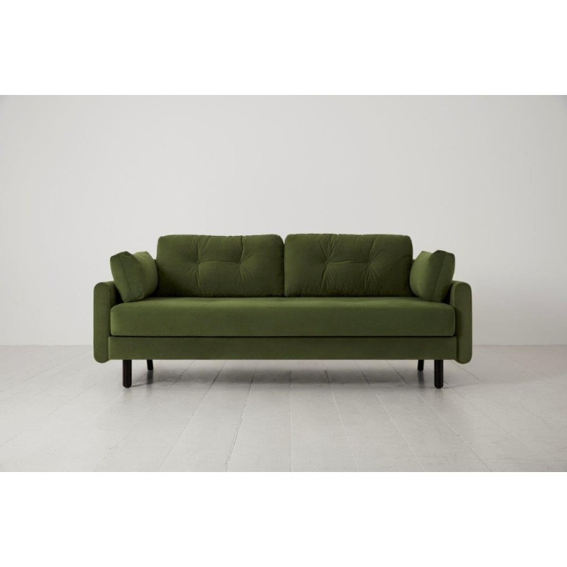 Swyft Model 04 Double Sofa Bed - Velvet Vine, Faux Leather