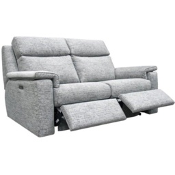 G Plan Ellis 3 Seater Recliner Sofa - Electric with Headrest and Lumbar Support - Leather Grade N - thumbnail 1