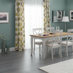 Julian Bowen Davenport Dining Table - Oak/White - thumbnail 4