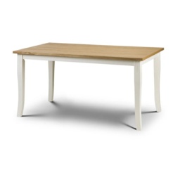 Julian Bowen Davenport Dining Table - Oak/White - thumbnail 5