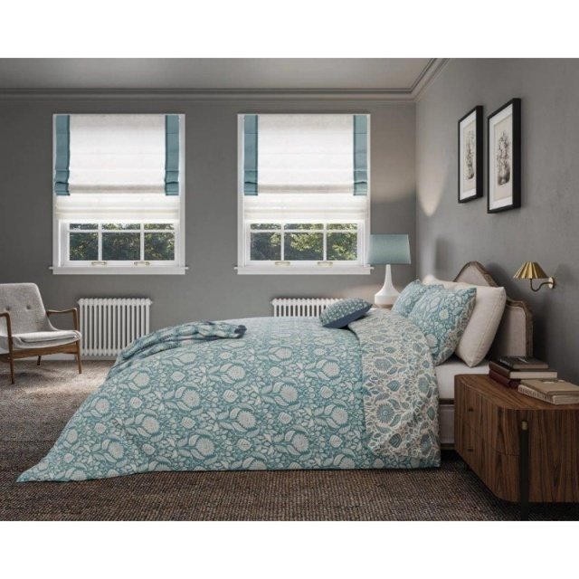 Helena Springfield Sunflowers Duvet Set - Teal - Super King - image 1