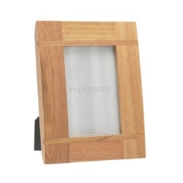 Impressions Oak Effect Photo Frame Cross Batons - 8 x 10 - thumbnail 1