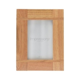 Impressions Oak Effect Photo Frame Cross Batons - 8 x 10 - thumbnail 2