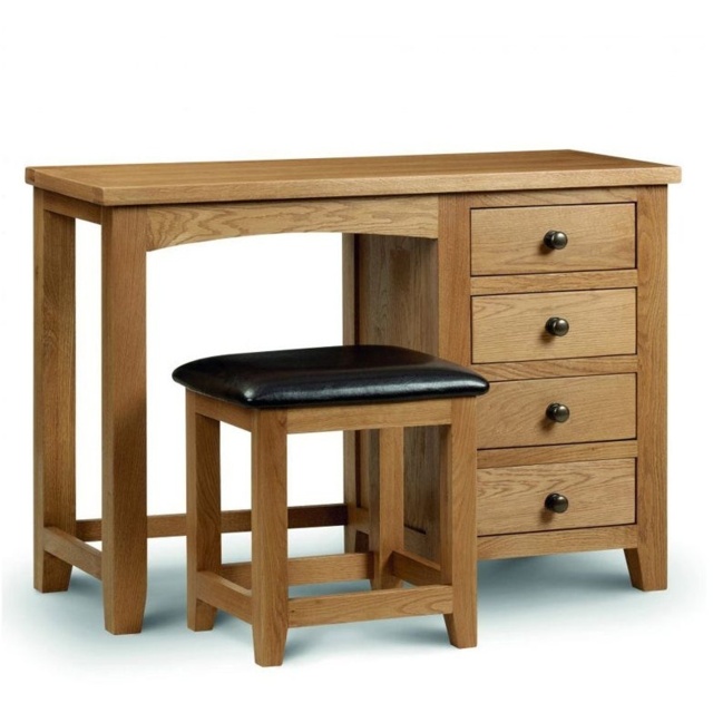 Julian Bowen Marlborough Oak Single Pedestal Dressing Table - image 1