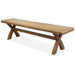 Juniper 200cm Dining Bench - Smoked Oak - thumbnail 1