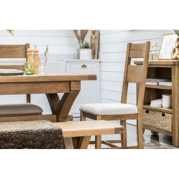 Juniper 200cm Dining Bench - Smoked Oak - thumbnail 5