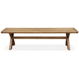 Juniper 200cm Dining Bench - Smoked Oak - thumbnail 2