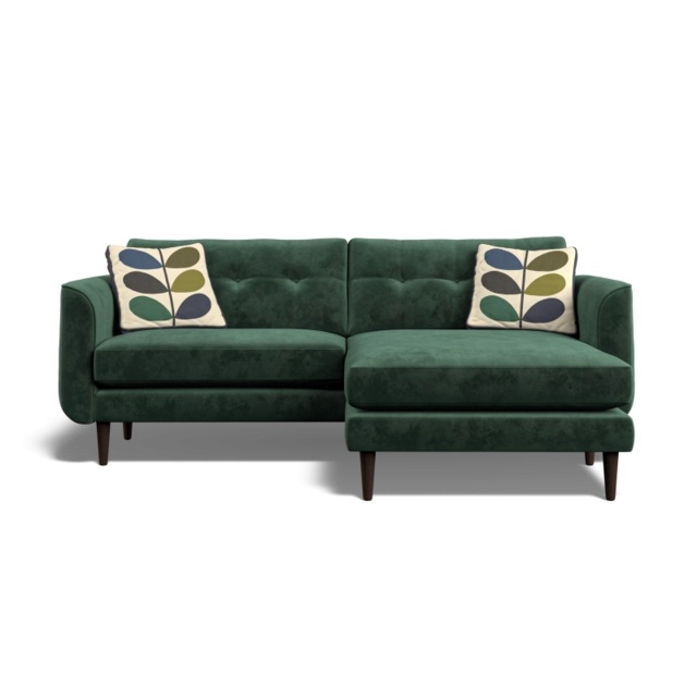 Orla Kiely Linden 4 Seater Chaise Sofa - LHF - House Plain Fabric - image 1