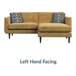 Orla Kiely Linden 4 Seater Chaise Sofa - LHF - House Plain Fabric - thumbnail 2