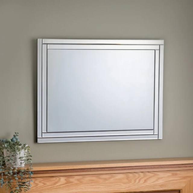 Julian Bowen Deco Frameless Wall Mirror - image 1