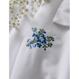 Historic Royal Palaces Royal Embroidery Duvet Set - White - King - thumbnail 2