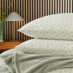 Helena Springfield Calico and Chalk Leaf Sprig Duvet Set - Green - Single - thumbnail 3