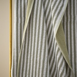 Christy Portobello Stripe Cotton Towel - Sage - Bath Sheet - thumbnail 3