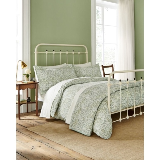 Morris and Co Willow Bough Duvet Set - Sage - Super King - image 1