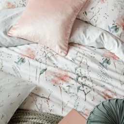 Laura Ashley Pallington Bloom Duvet Cover Set - Plaster Pink - Double - thumbnail 4