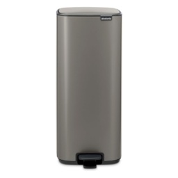 Brabantia Bo Pedal Bin 30L - Platinum - thumbnail 1