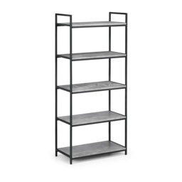 Julian Bowen Staten Tall Concrete Bookcase - thumbnail 3