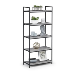 Julian Bowen Staten Tall Concrete Bookcase - thumbnail 2