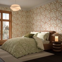 Harlequin Crater Duvet Set - Jade - Double