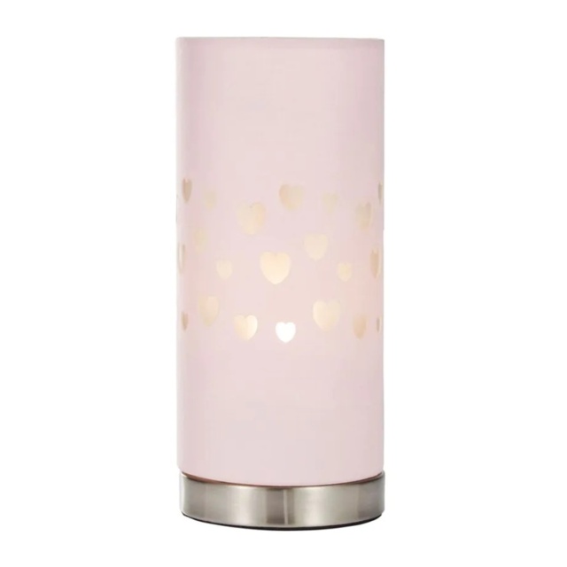 BHS Glow Hearts Table Lamp - Pink - image 1
