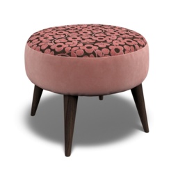 Orla Kiely Roundwood Stool - House Plain and Pattern Fabric - thumbnail 5