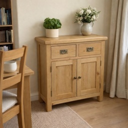 Ascot Rustic Oak Mini Sideboard - thumbnail 1