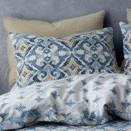 Pineapple Elephant Inara Ikat Indigo Duvet Set - Blue - Single - thumbnail 3