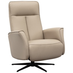 G Plan Visby Manual Recliner Chair - Leather Grade N - Black Base - thumbnail 2