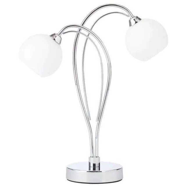 BHS Soni Table Lamp - Chrome/Opal - image 1