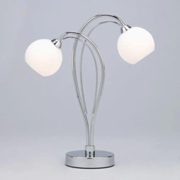 BHS Soni Table Lamp - Chrome/Opal - thumbnail 3