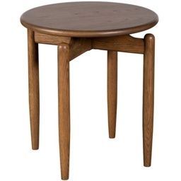 G Plan Marlow Round Lamp Table - Walnut - thumbnail 3