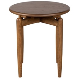G Plan Marlow Round Lamp Table - Walnut - thumbnail 2